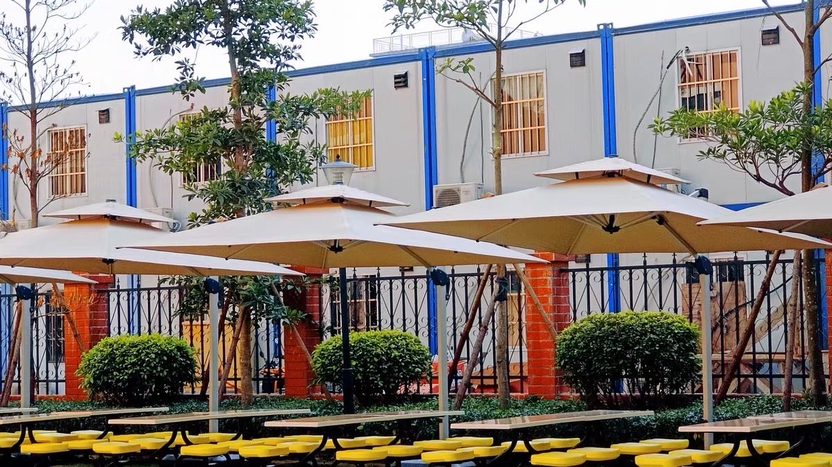 Hot Sell Rectangular Patio Umbrella 11ft Gaint Strong Garden umbrella outdoor furniture manufactuer in China