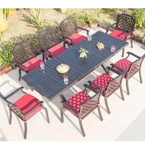 Cast Aluminium Table and Chairs iamge 2