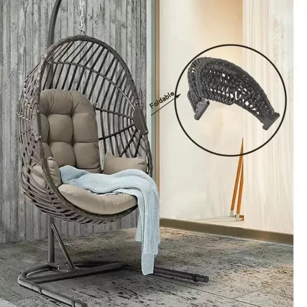 Comfortable Egg Chair Swing Fold-able Garden Home Swing Rust-Resistant Outdoor Chair Furniture outdoor furniture manufactuer in China