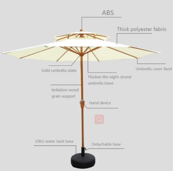 Anti Rust Garden Table Parasol New Sun shine Umbrella in Your Garden outdoor furniture manufactuer in China