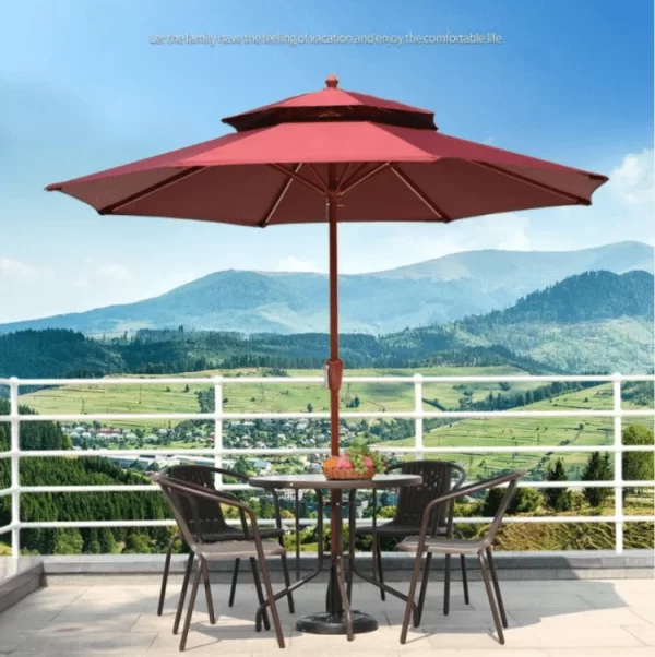 Anti Rust Garden Table Parasol New Sun shine Umbrella in Your Garden outdoor furniture manufactuer in China