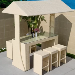 Outdoor Bar Table and Stools image1