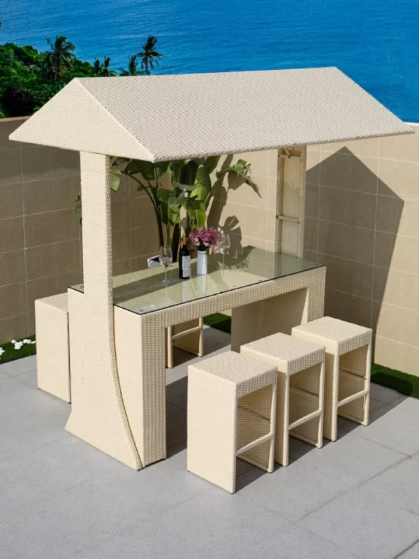 Outdoor Bar Table and Stools image1