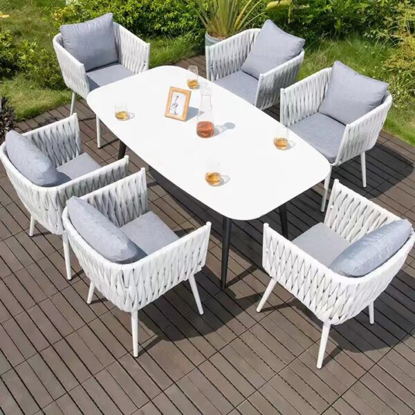 Patio Conversation Set with Aluminum Frame and Personalized Backrests Best Patio Furniture for Your Garden or Hotel outdoor furniture manufactuer in China