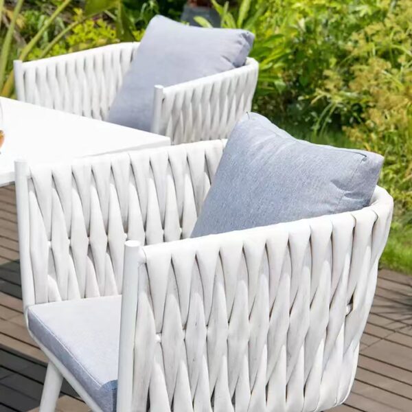 Patio Conversation Set with Aluminum Frame and Personalized Backrests Best Patio Furniture for Your Garden or Hotel outdoor furniture manufactuer in China