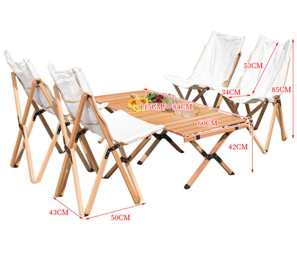 Factory Price Picnic Table Adjustable for Outdoor with Foldable Chair 5 pcs Camping Durable Table And Chair Set outdoor furniture manufactuer in China