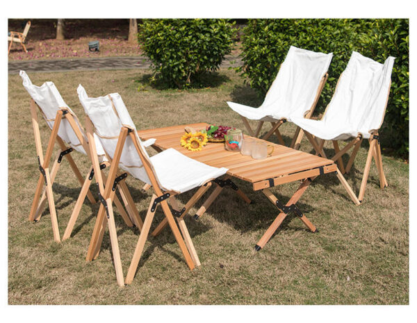 Factory Price Picnic Table Adjustable for Outdoor with Foldable Chair 5 pcs Camping Durable Table And Chair Set outdoor furniture manufactuer in China