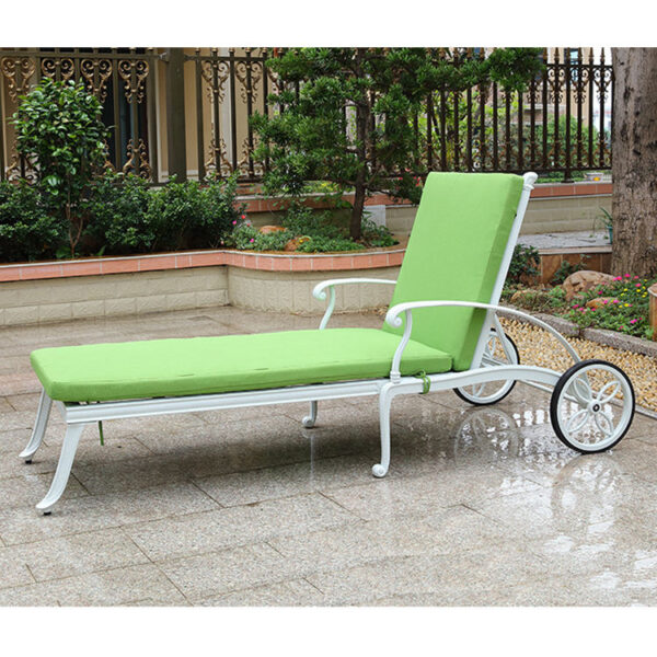 Aluminum Chaise Lounge Wholesale Outdoor Villa Garden Pool Chair Patio Metal Chaise Lounge outdoor furniture manufactuer in China