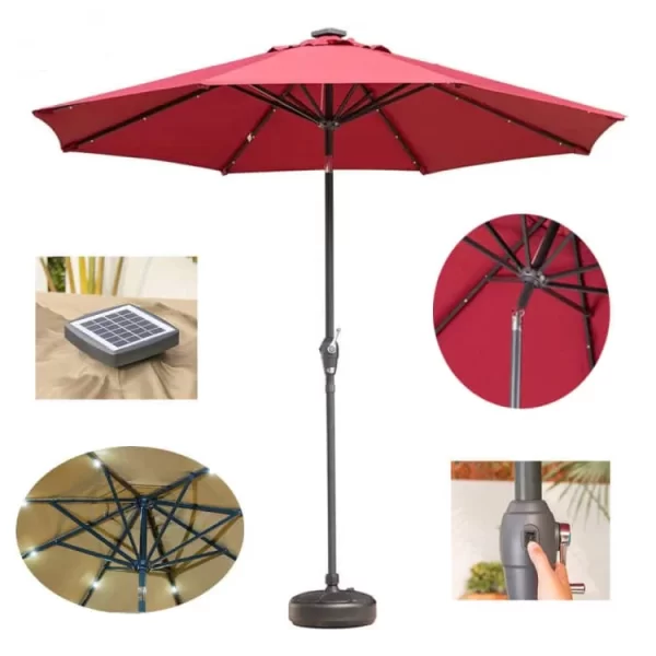 New Design Outdoor Sleek Cafe Umbrella 9ft Create a Stylish Outdoor Dining Experience outdoor furniture manufactuer in China