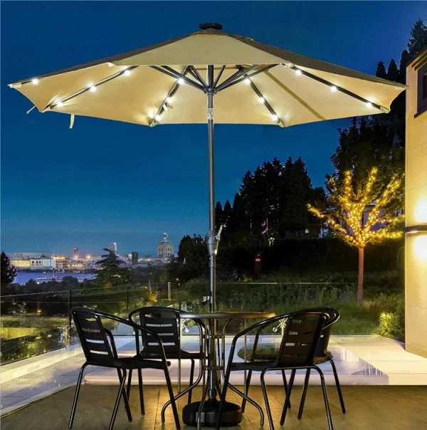 New Design Outdoor Sleek Cafe Umbrella 9ft Create a Stylish Outdoor Dining Experience outdoor furniture manufactuer in China