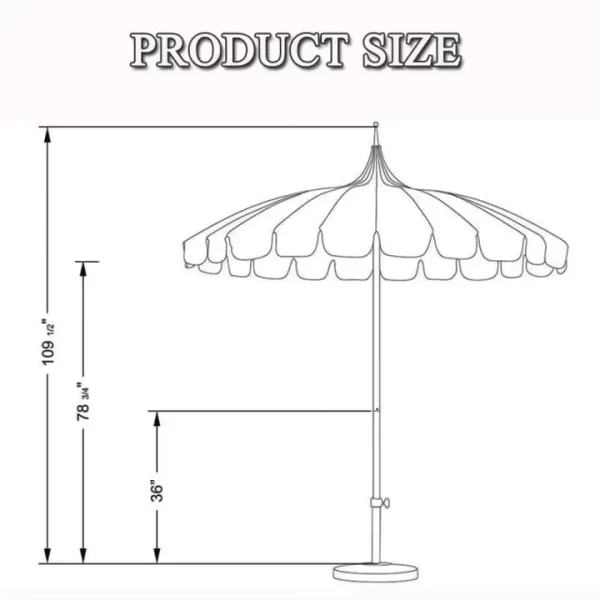 Custom Printed Aluminum Patio Dining Set with Umbrella Outdoor Vintage Pagoda Sun Beach Parasols outdoor furniture manufactuer in China