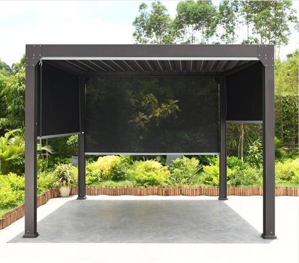 Aluminum Motorized Pergola 3*4m for Backyard outdoor furniture manufactuer in China