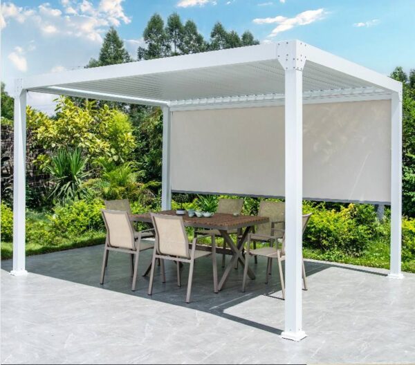 Aluminum Motorized Pergola 3*4m for Backyard outdoor furniture manufactuer in China