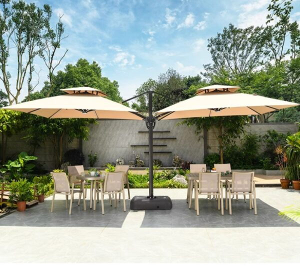 Double-Sided Patio Cantilever Umbrella