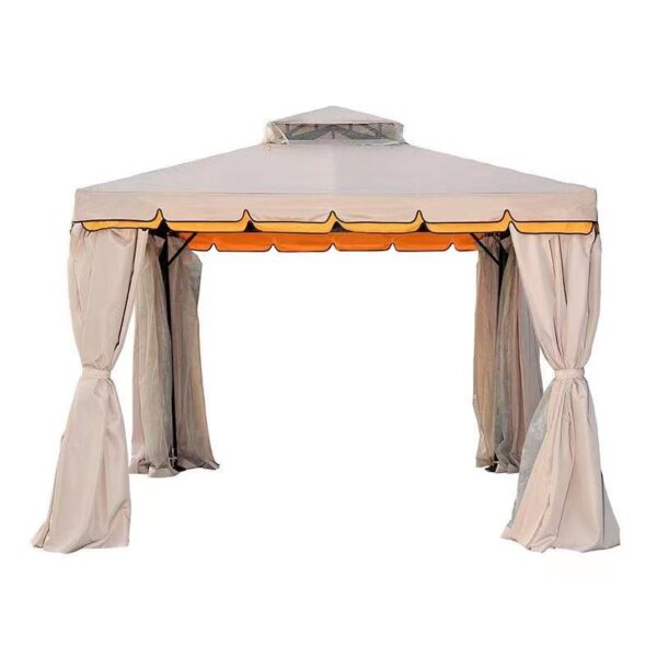 gazebo with mosquito netting