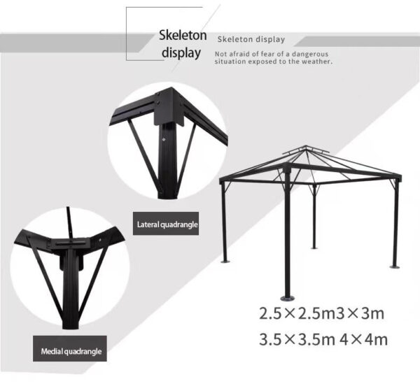 Gazebo with Mosquito Netting – Ultimate Outdoor Protection and Comfort outdoor furniture manufactuer in China