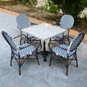 Chevron Patterned Bistro Chair