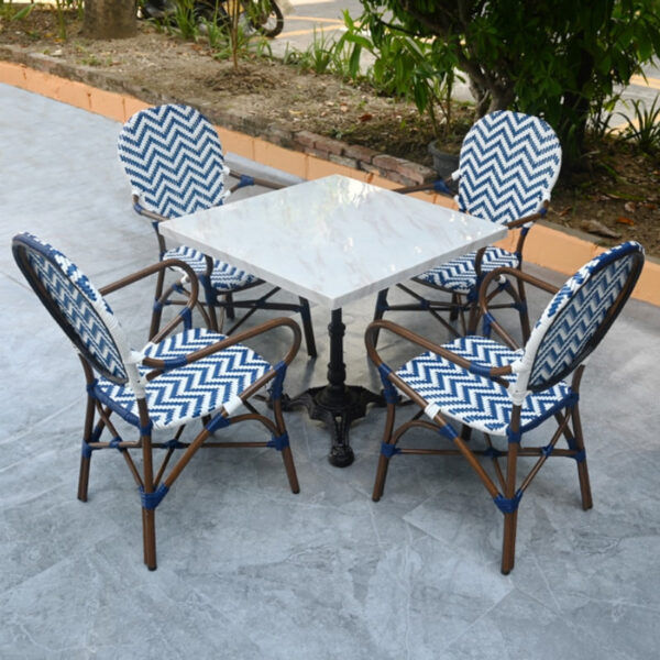 Chevron Patterned Bistro Chair