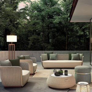 Outdoor Wicker Sofa