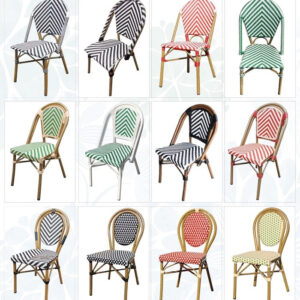 French Style Bistro Rattan Chairs