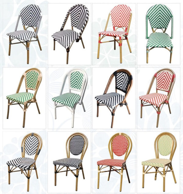 French Style Bistro Rattan Chairs