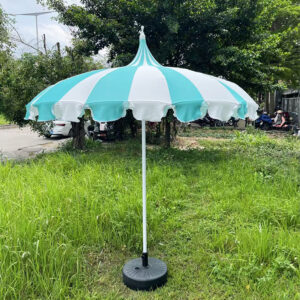 pagoda style beach umbrella
