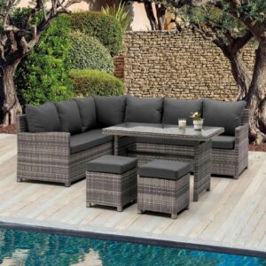 Outdoor Wicker Sofa Set