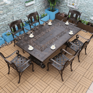Classical Cast Aluminum Garden Set