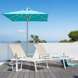 Aluminum outdoor lounge chair