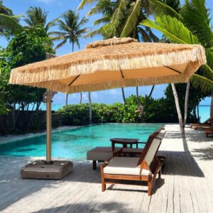 9ft Tropical Tiki Umbrella