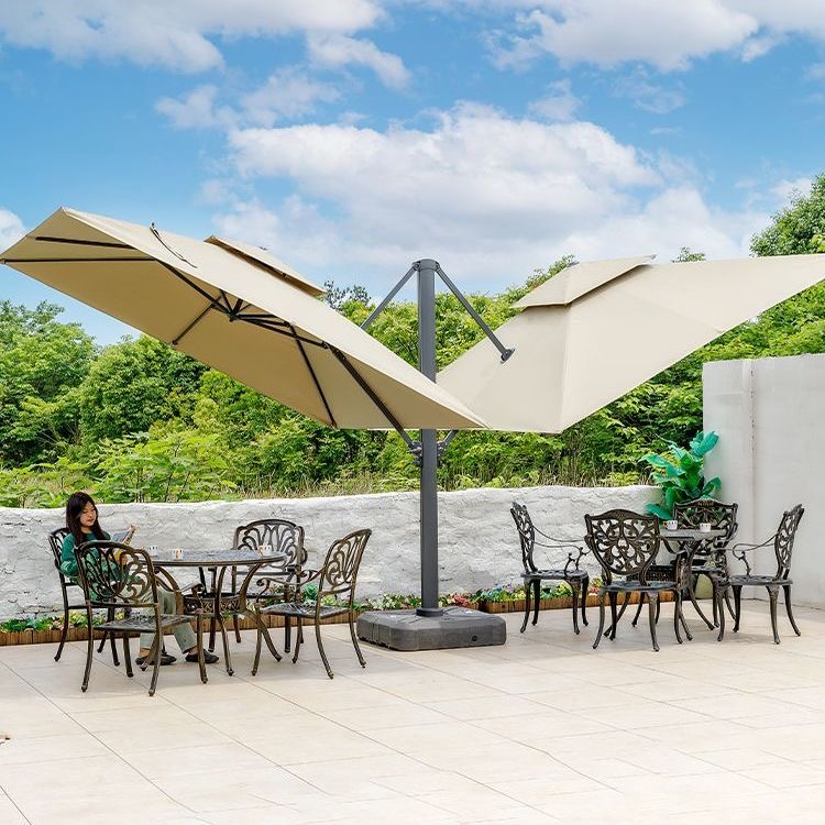 Dual-Head Cantilever Umbrella