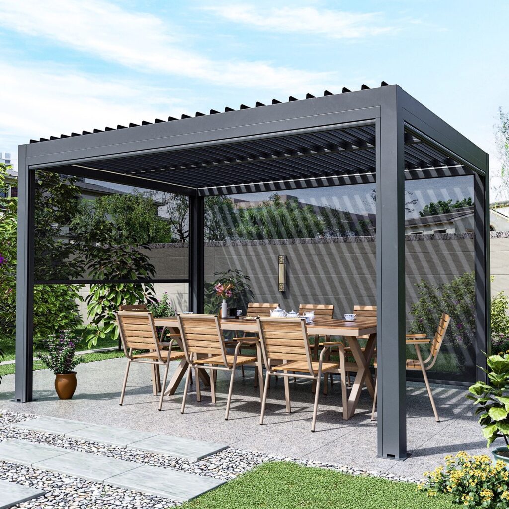 Electric Louvered Gazebo