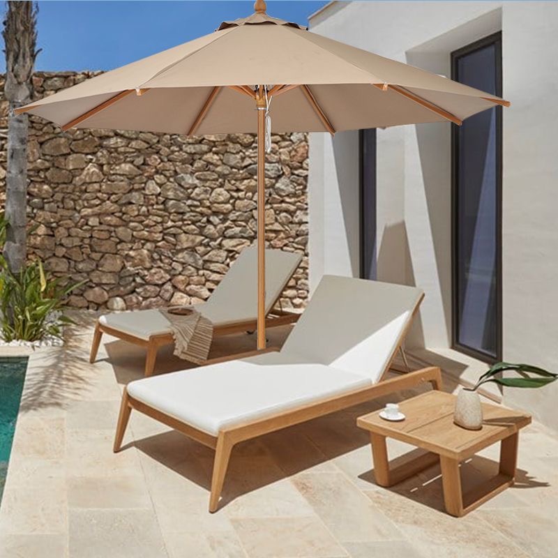 Wooden Center Pole Umbrella