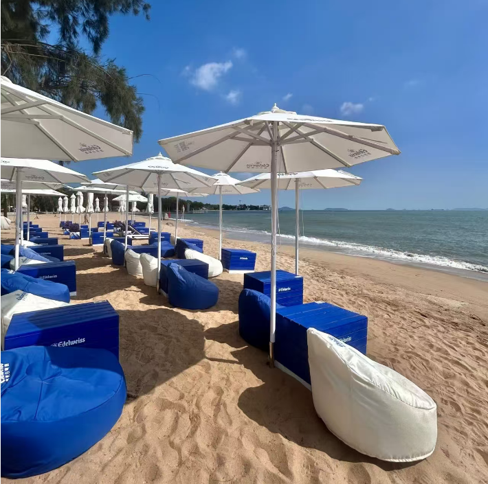 patio umbrella at the beach