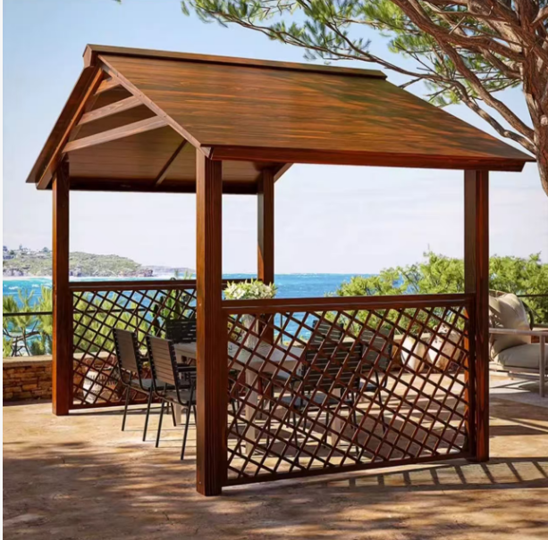wooden gazebo